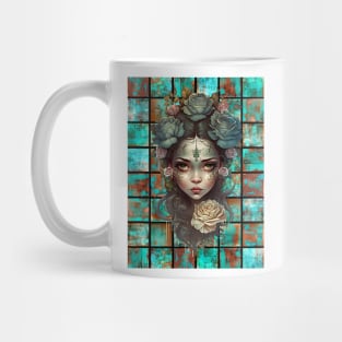 Copper Patina Boho Gothic Girl 4 Mug